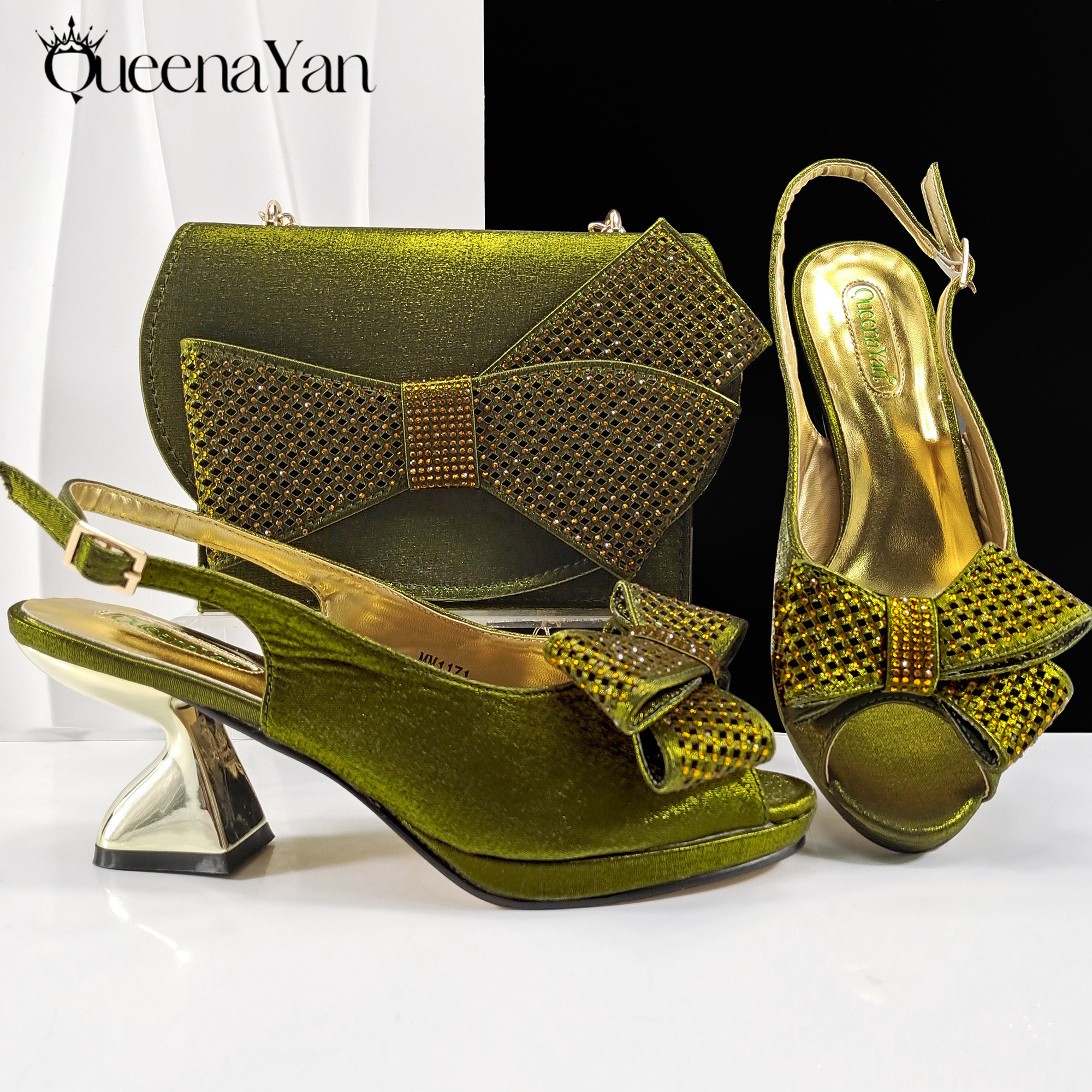 Women Bags Sale - 2025 New Rhinestone Design African Shoes
