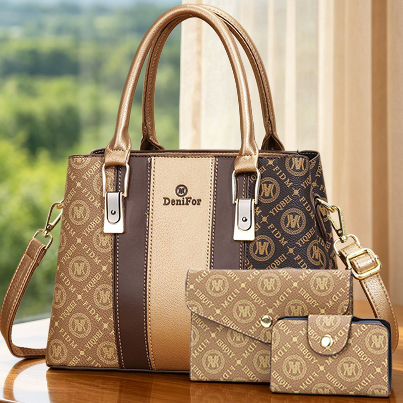 Women Bags Luxury - 3-piece set of women's handbags with