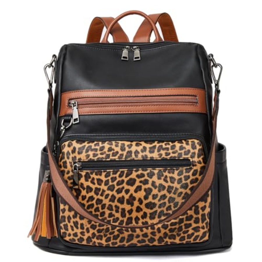 Women Bags Purses - Womens Backpack Purse Vegan Leather Large