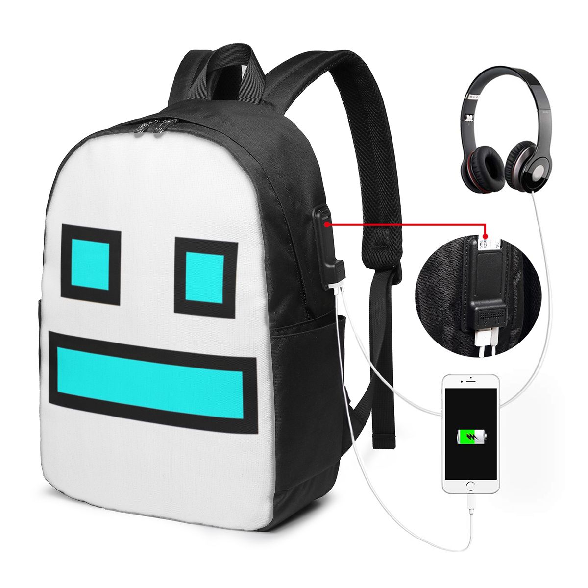 Video Game Geometry Dash Backp - đánh giá và giá Women Bags For Laptop