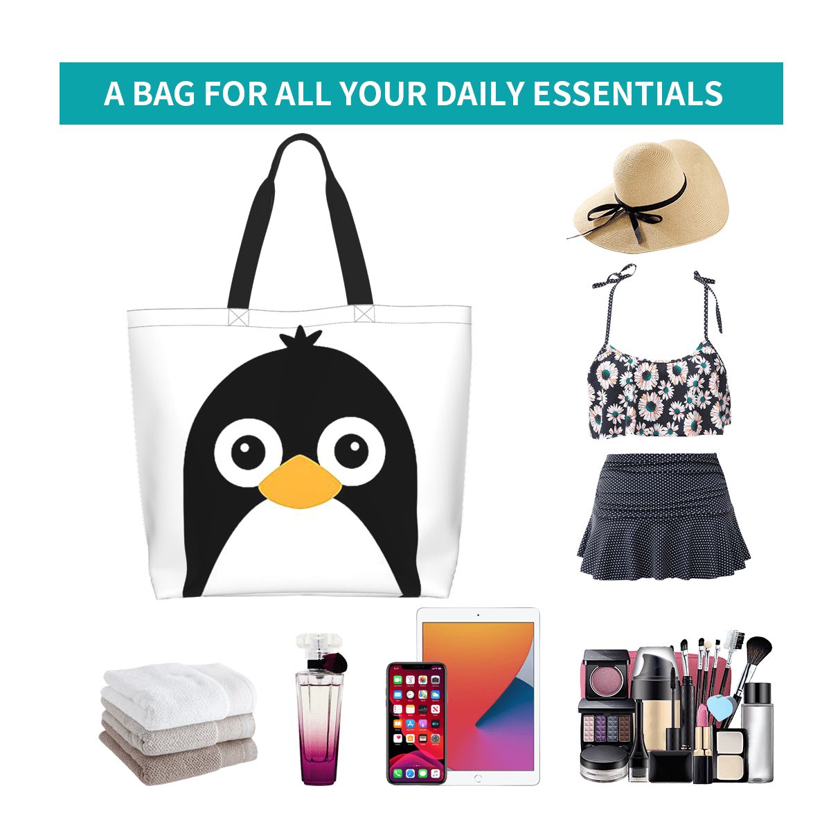 Cute Vector Penguin Shopping T - đánh giá và giá Women Bags Vector