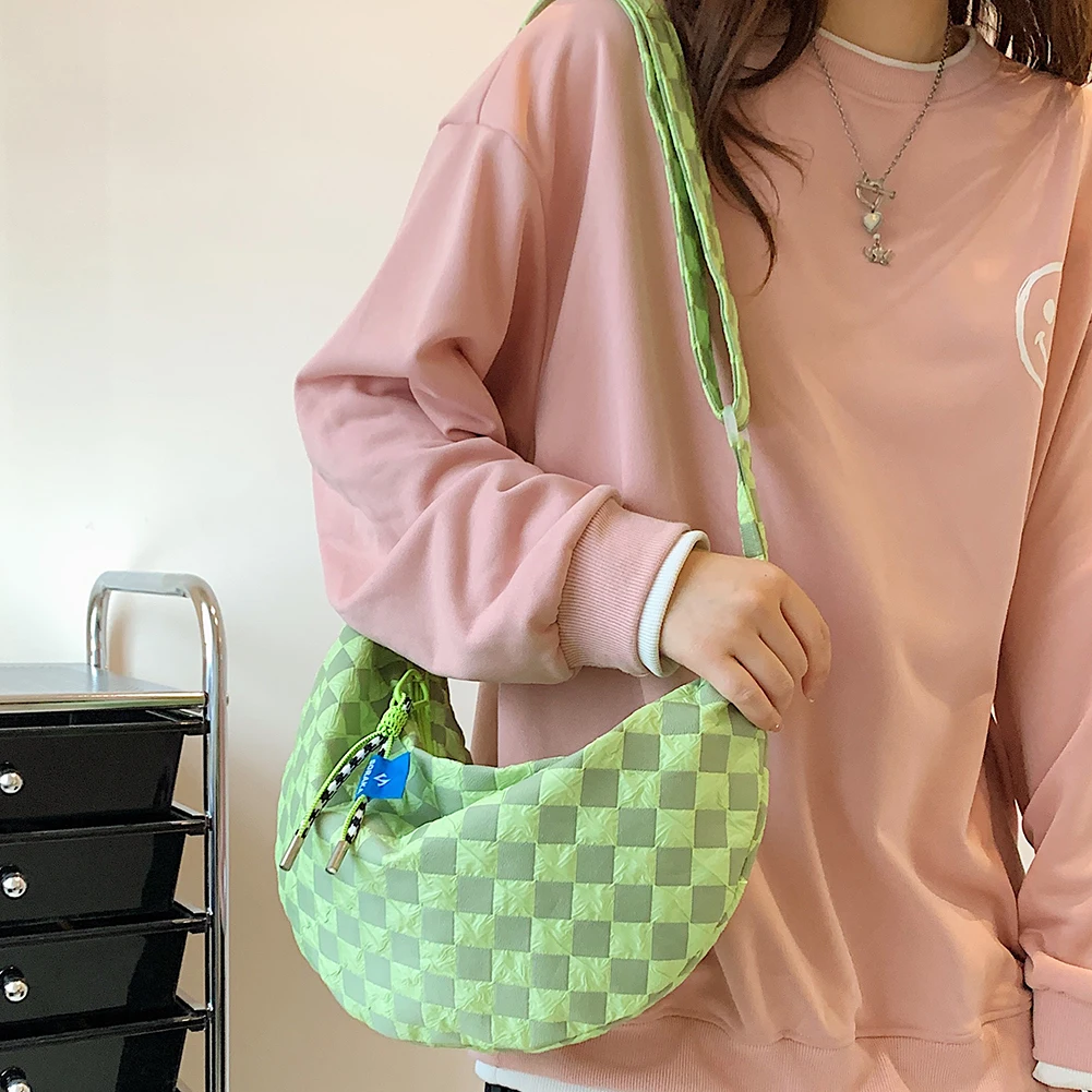 Plaid Women Messenger Bag Fash - đánh giá và giá Half Moon Crescent