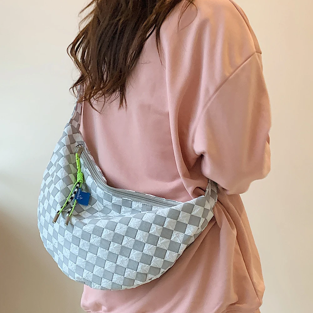 Plaid Women Messenger Bag Fash - đánh giá và giá Half Moon Crescent
