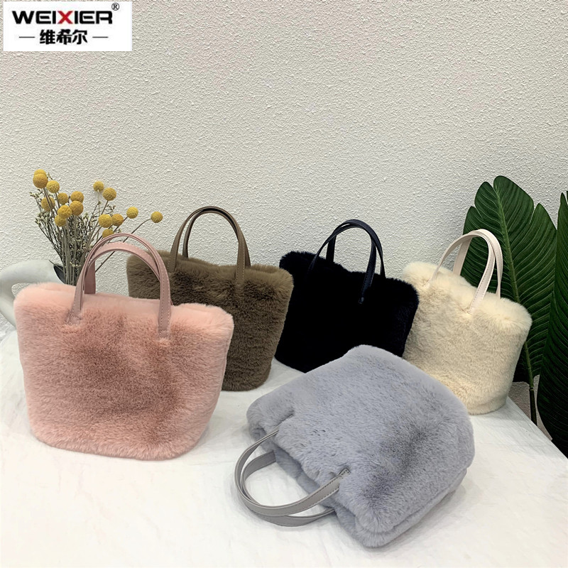 Faux Fur Solid Color Women Han - đánh giá và giá Women Bags Max