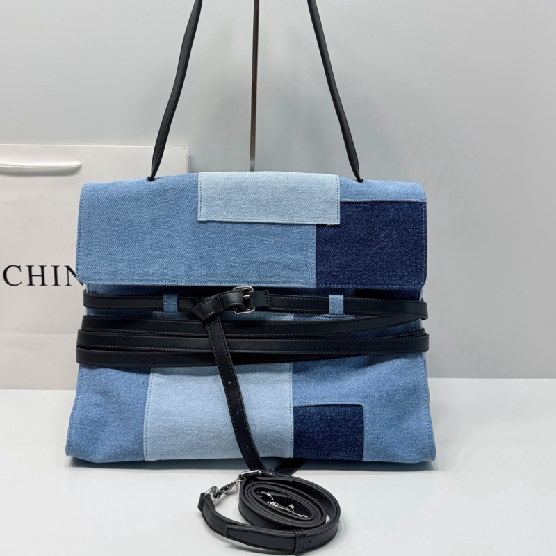 Color Block Denim Handbag Cros - đánh giá và giá Women Bags Purses