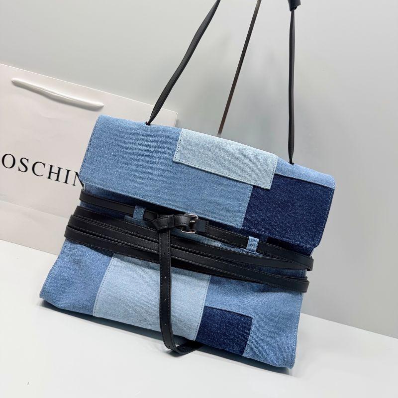 Color Block Denim Handbag Cros - đánh giá và giá Women Bags Purses
