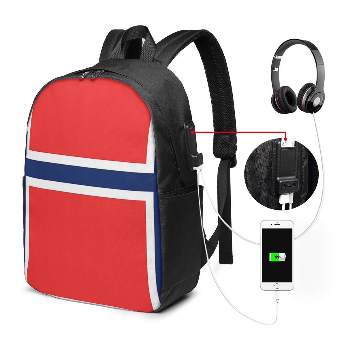 Norway Flag Backpack Travel No - đánh giá và giá Women Bags For Laptop