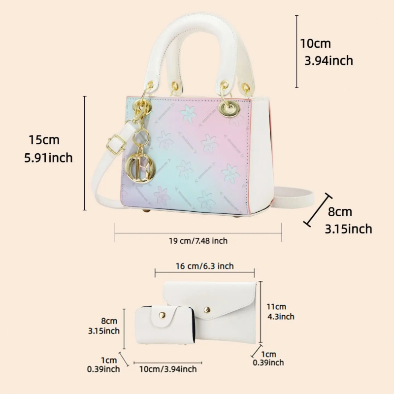 Gradient Printed Crossbody Sho - đánh giá và giá Women Bags Purses
