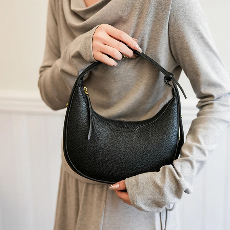 Cross border niche handbag wom - đánh giá và giá Half Moon Crescent