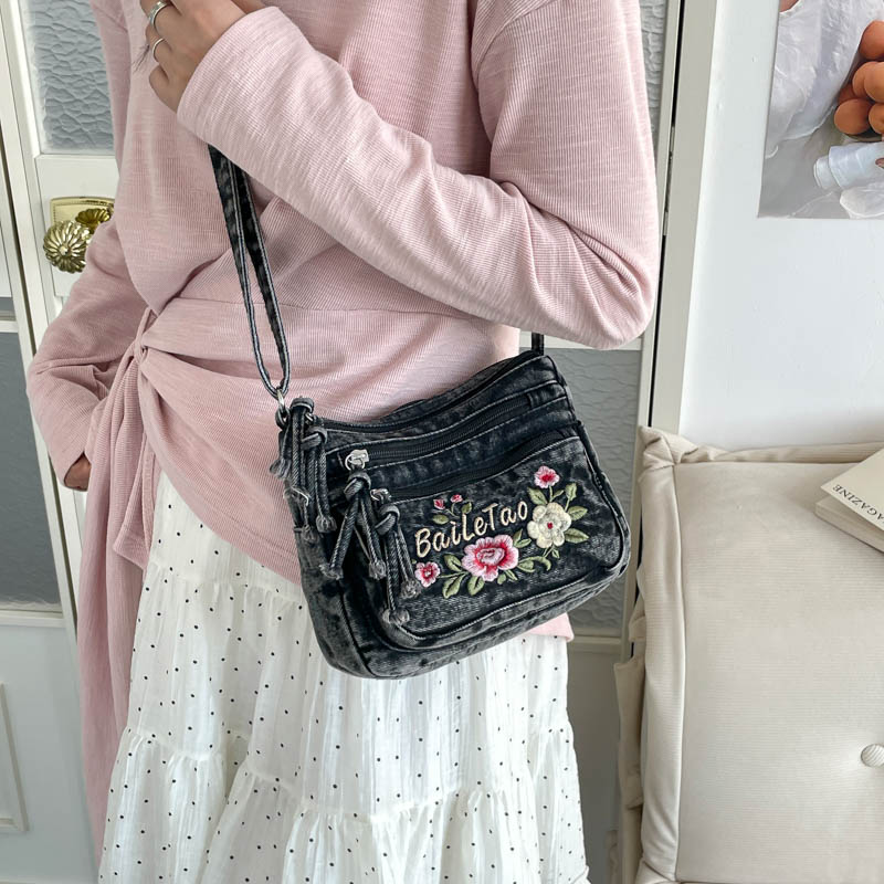 New Lightweight Denim Zipper C - đánh giá và giá Women Bags Sale