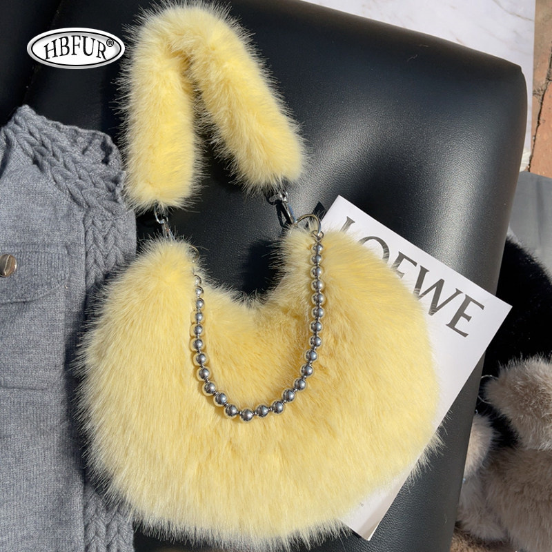 Women's Faux Fox Fur Handbag S - đánh giá và giá Women Bags Max