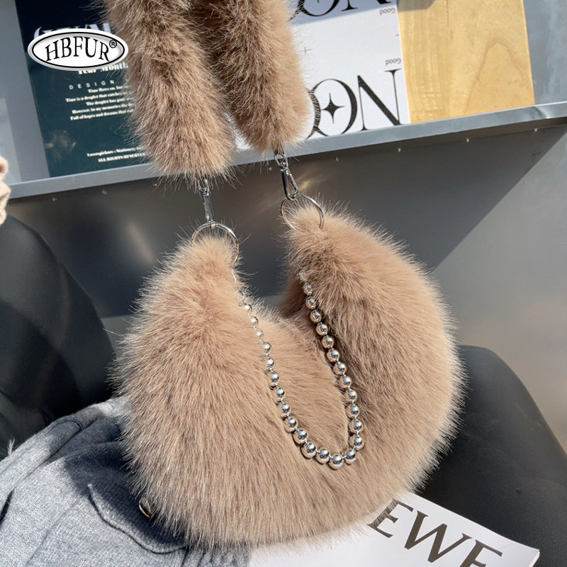 Women's Faux Fox Fur Handbag S - đánh giá và giá Women Bags Max