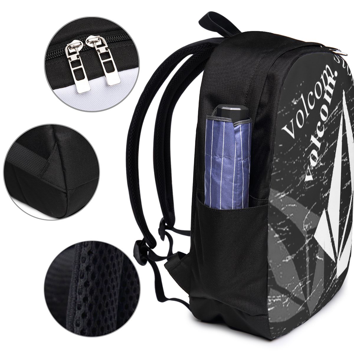 V-Volcom Logo Backpack Travel  - đánh giá và giá Women Bags For Laptop