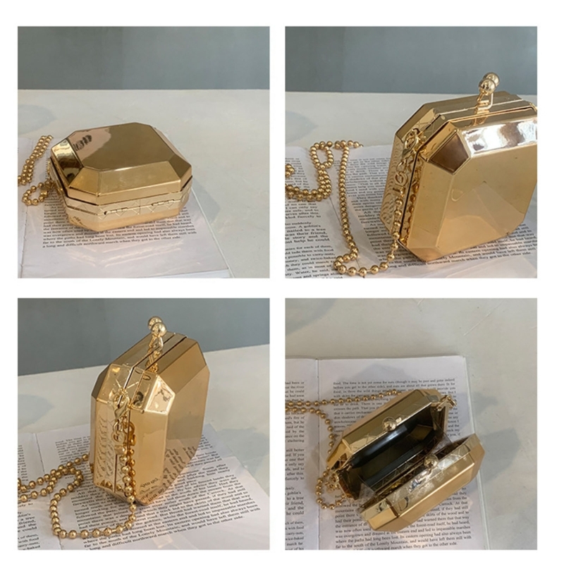 Mini Luxury Gold Party Evening - đánh giá và giá Women Bags Luxury