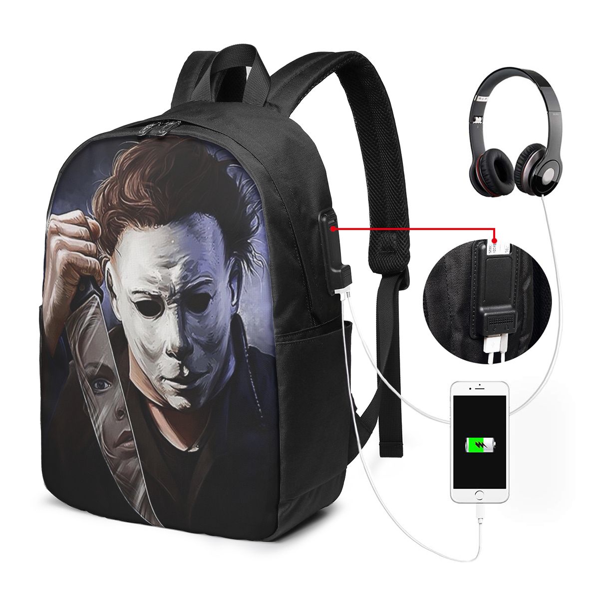Michael Myers Backpack Travel  - đánh giá và giá Women Bags For Laptop