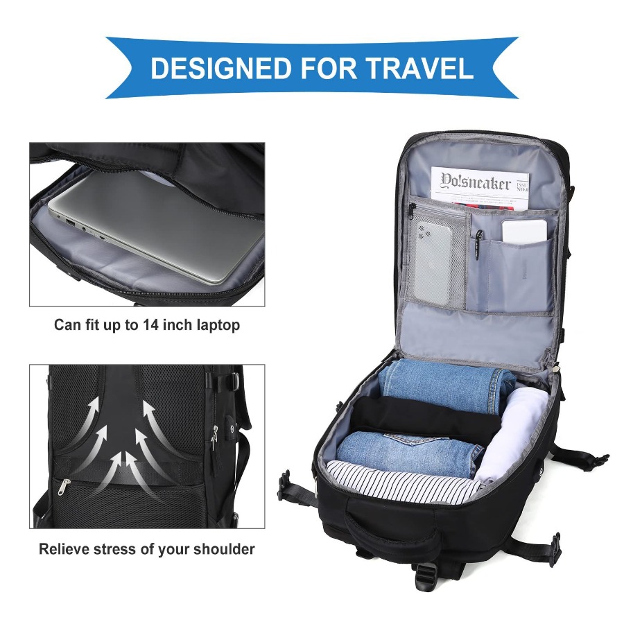 【New Arrival】Black Travel Back - đánh giá và giá Women Bags For Laptop