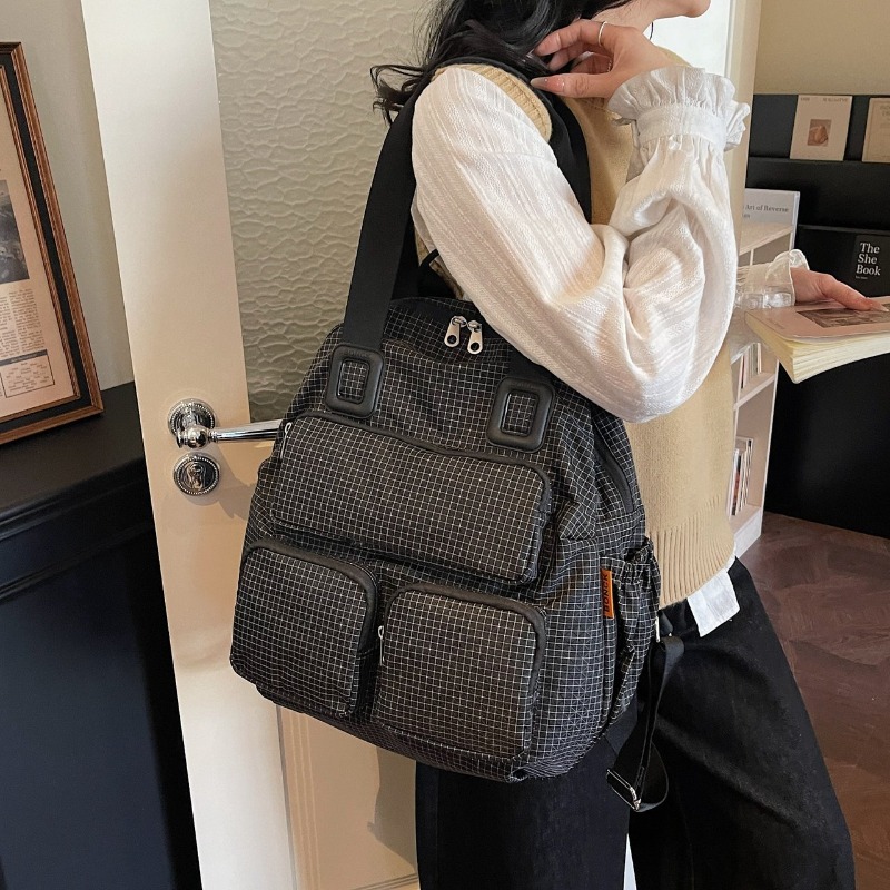 Multi-pocket Checkered Youth B - đánh giá và giá Women Bags Sale