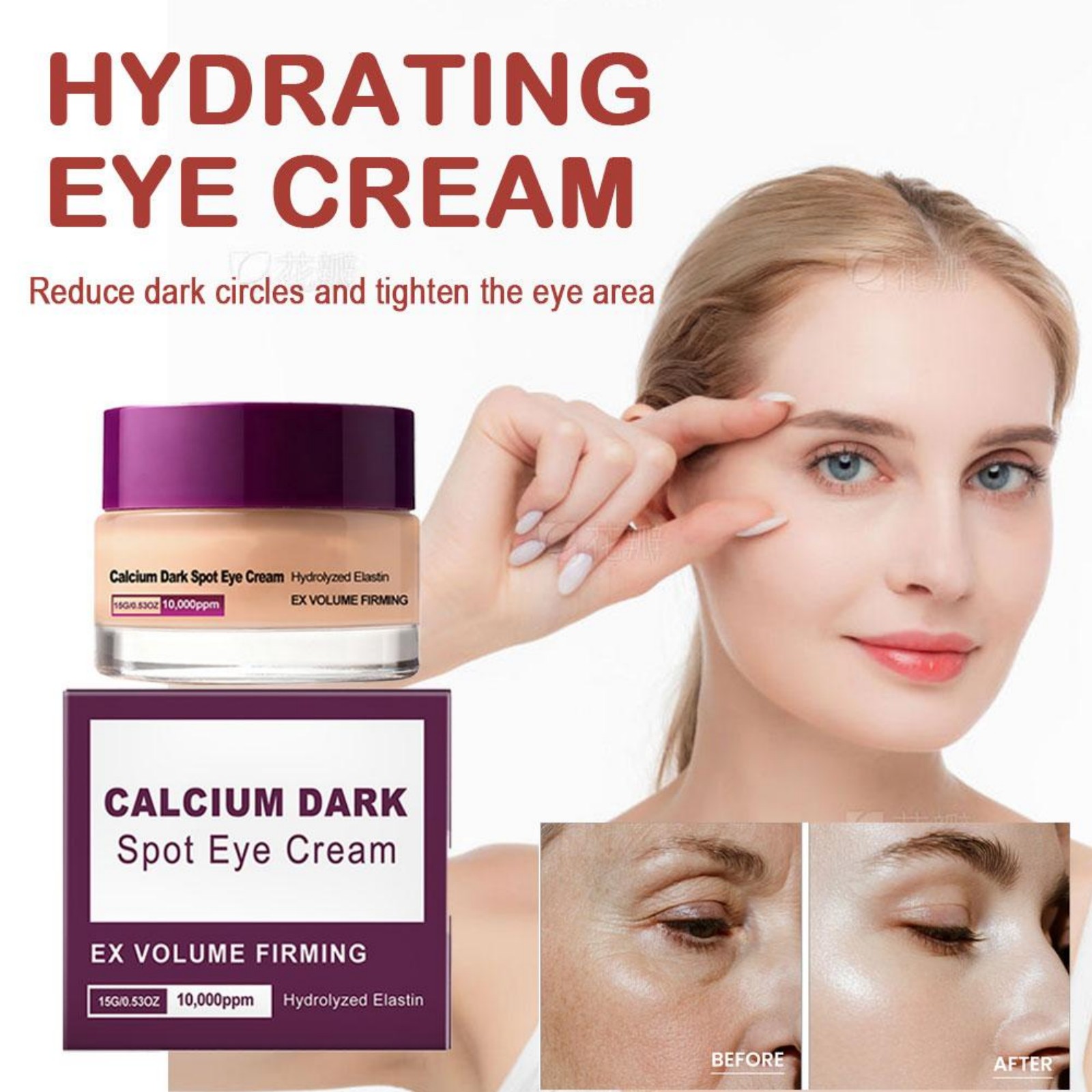 Calcium Eye Cream Dark Circle  - đánh giá và giá Women Bags Under Eyes