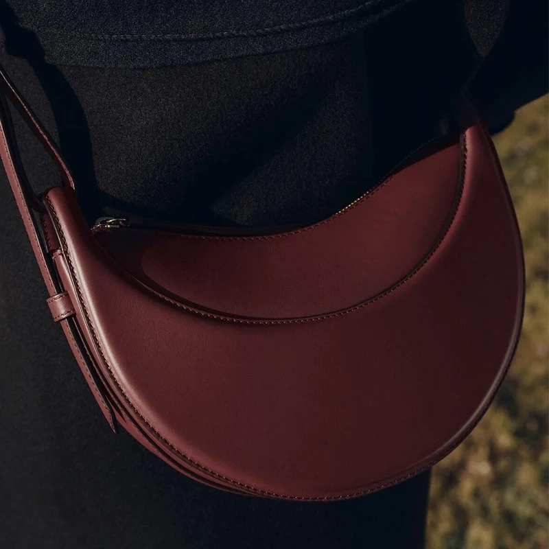 French Fashion Genuine Leather - đánh giá và giá Half Moon Crescent