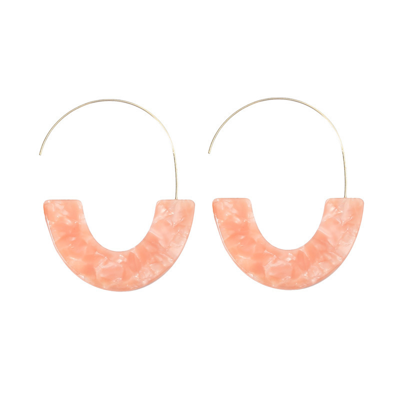 Moon Hoop Earrings Gold Brass  - đánh giá và giá Half Moon Crescent