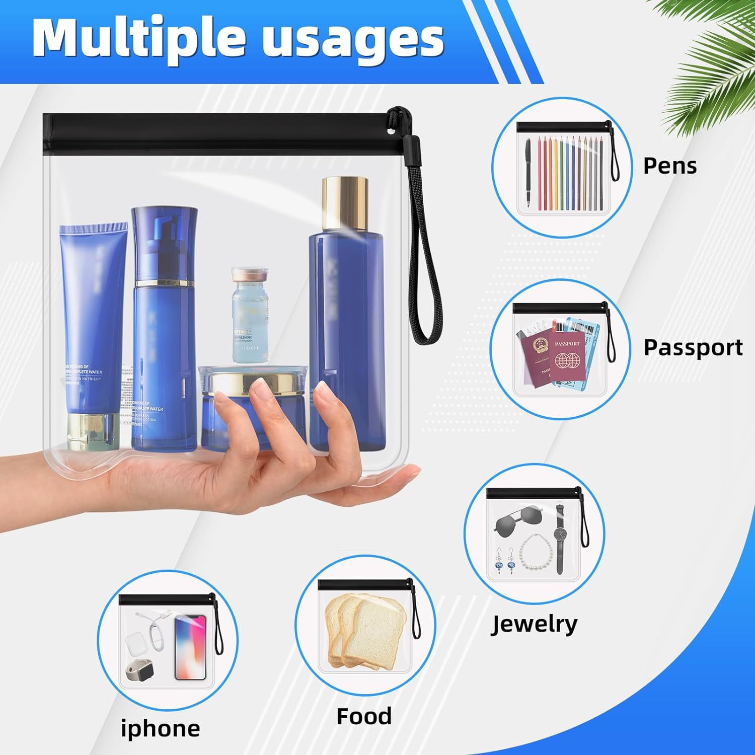 2pcs Luggage Transparent Trave - đánh giá và giá Women Bags For Airport
