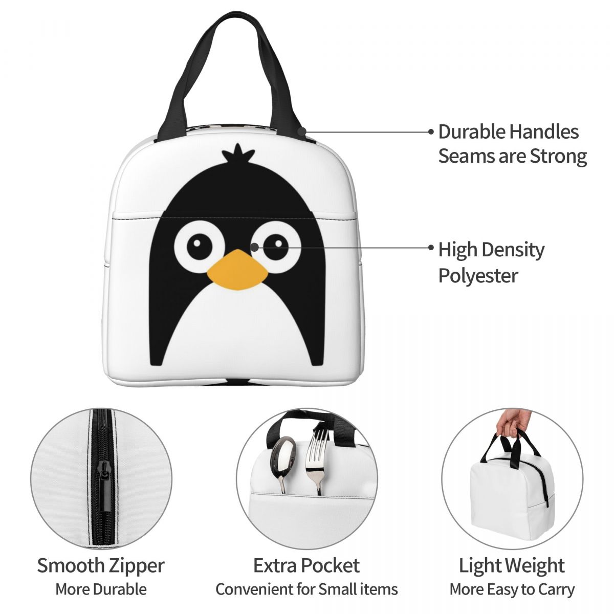 Cute Vector Penguin Insulated  - đánh giá và giá Women Bags Vector