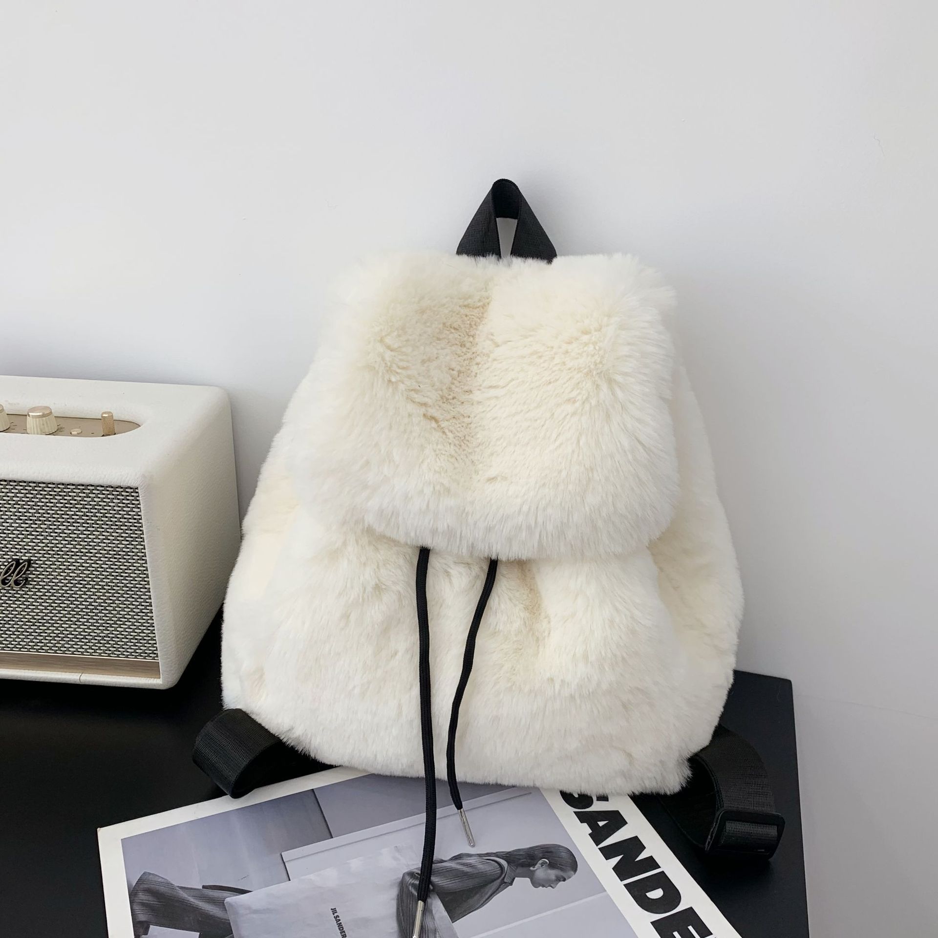 Women Faux Fox Fur Backpack So - đánh giá và giá Women Bags Max