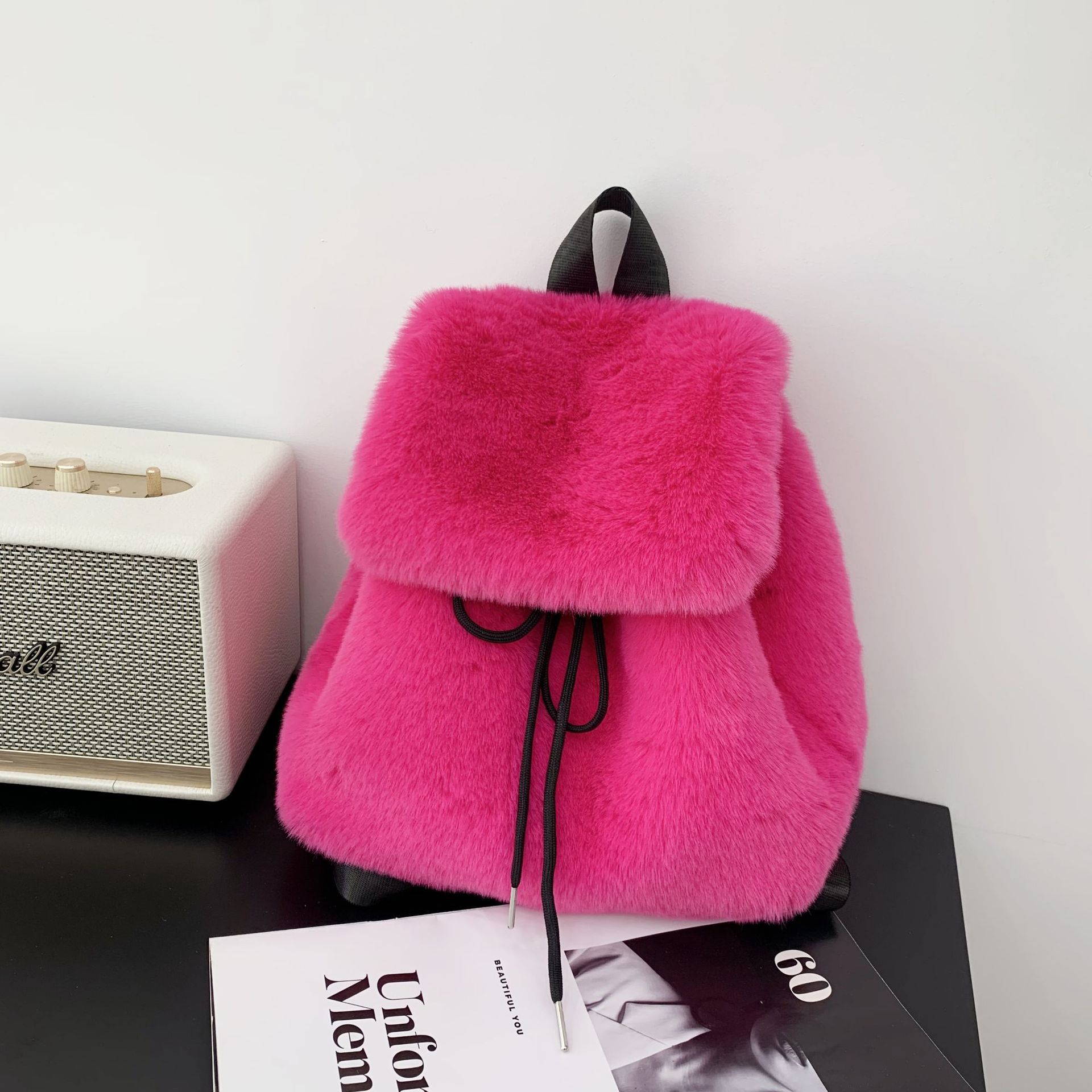 Women Faux Fox Fur Backpack So - đánh giá và giá Women Bags Max