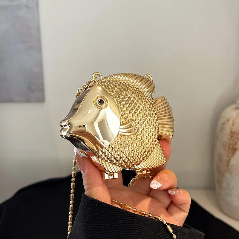 Cute Little Fish Shape Metal M - đánh giá và giá Women Bags Max