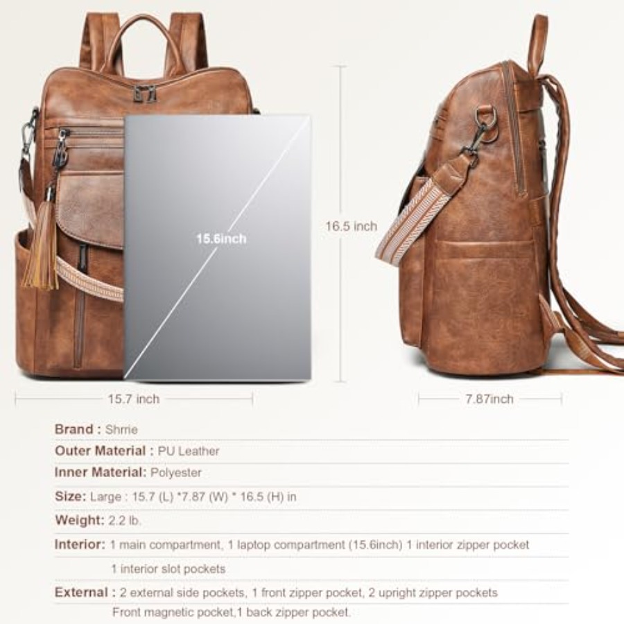 Laptop Backpack for Women 15.6 - đánh giá và giá Women Bags Purses