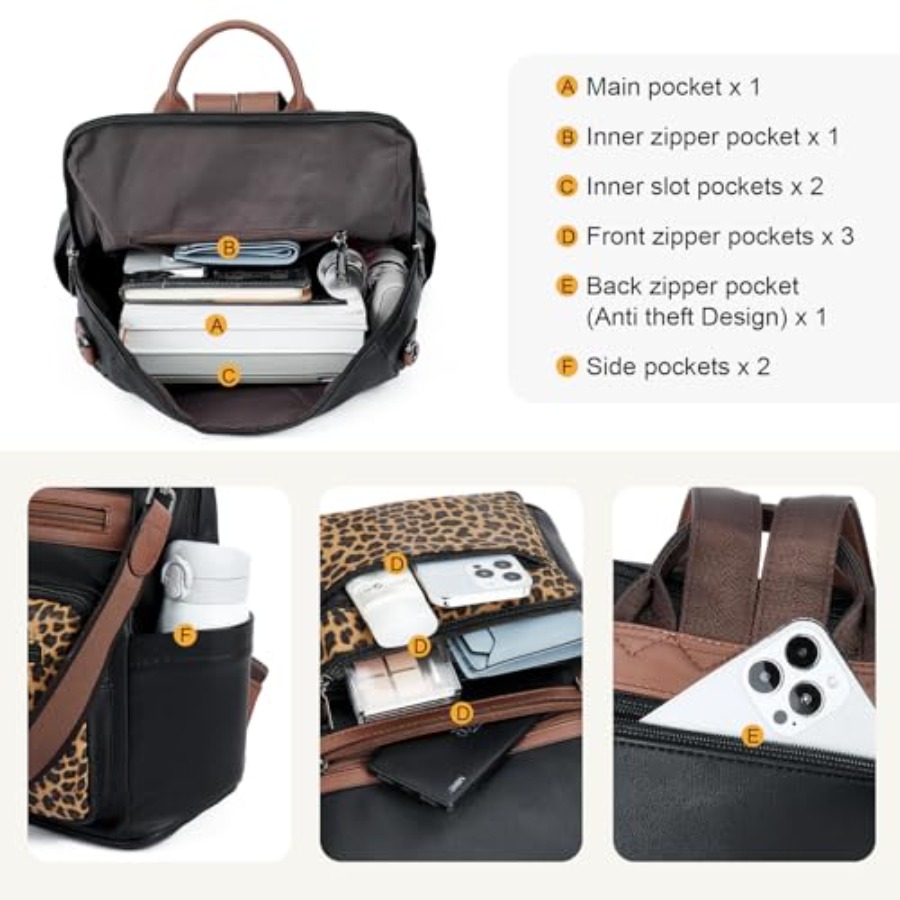 Womens Backpack Purse Vegan Le - đánh giá và giá Women Bags Purses