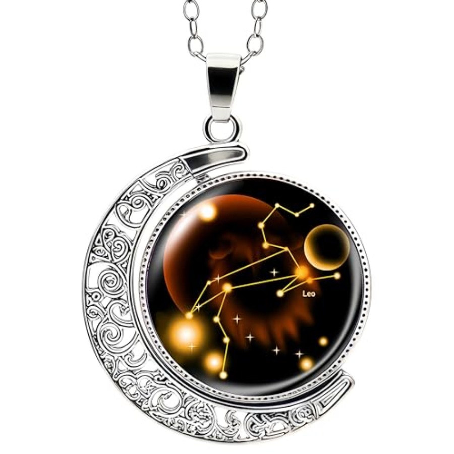 DEQIYIJI Zodiac Necklace Jewel - đánh giá và giá Half Moon Crescent