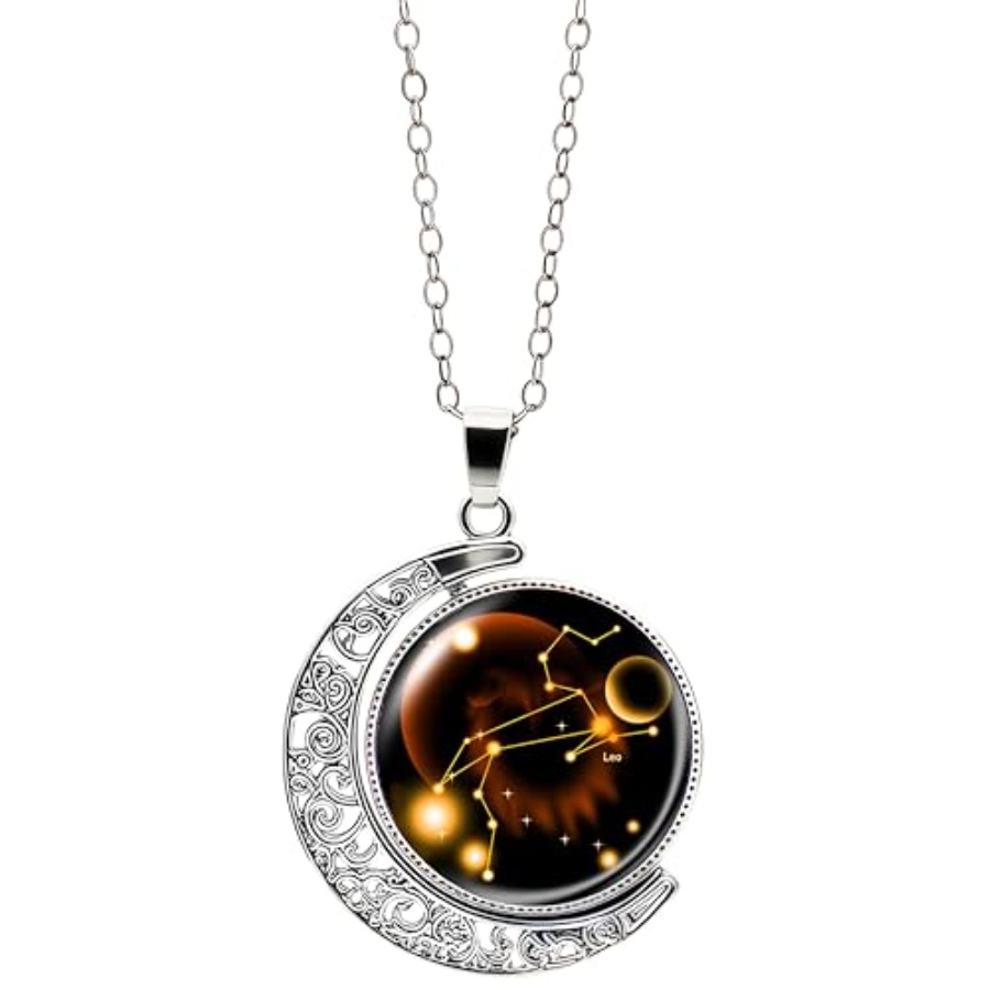 DEQIYIJI Zodiac Necklace Jewel - đánh giá và giá Half Moon Crescent